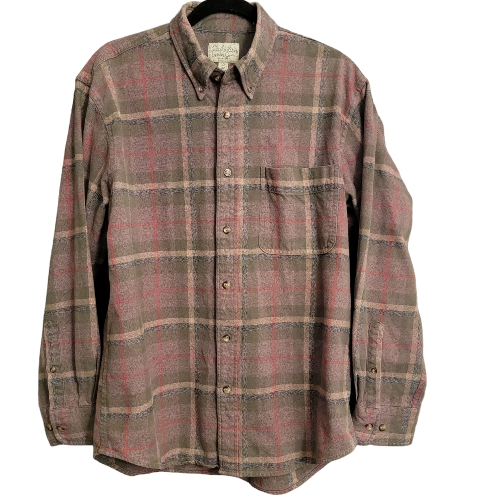 Cabela's flannel long sleeve shirt